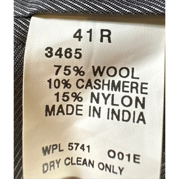 Oscar De La Renta Cashmere Wool Blend Black Blazer Jacket 41R NWT